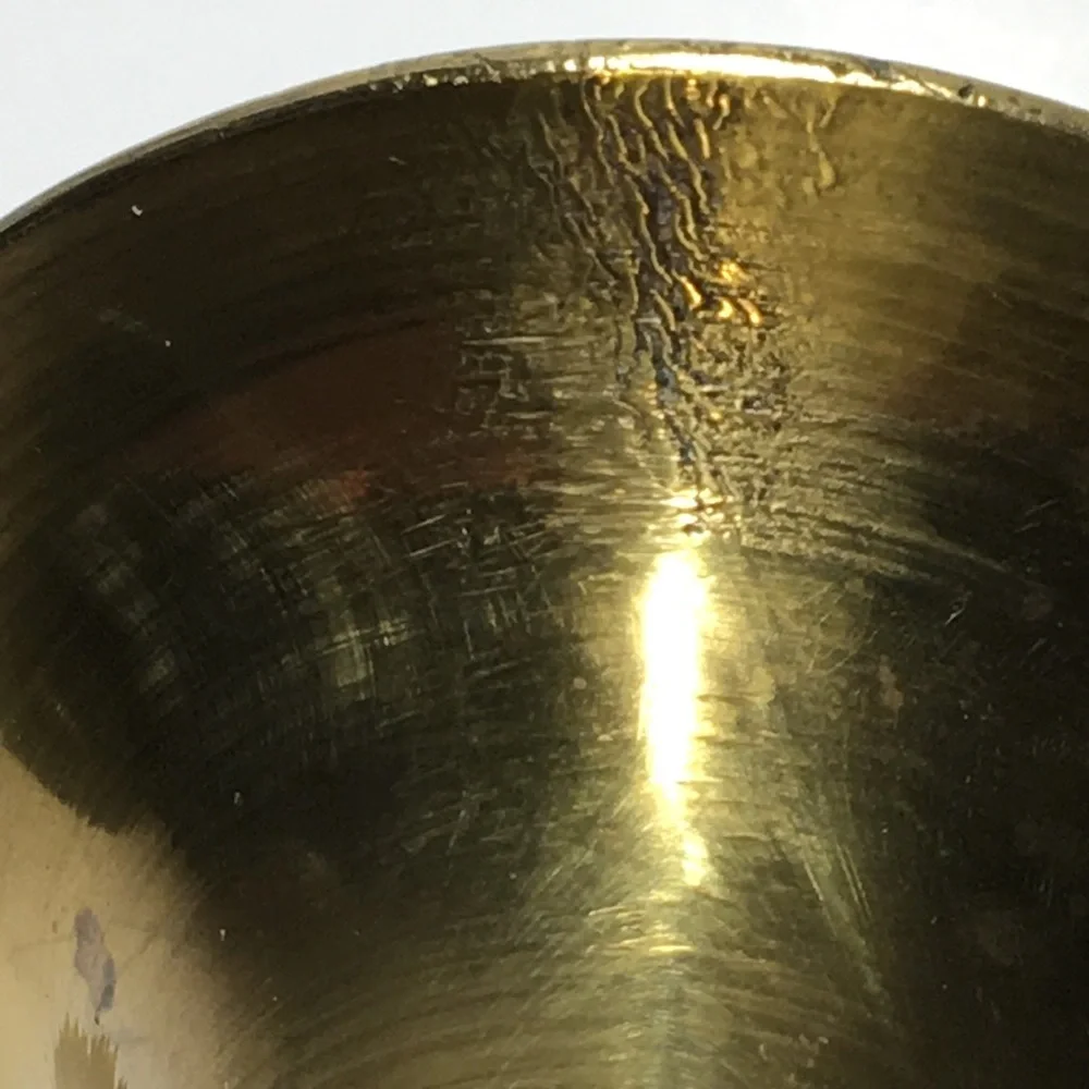 Small Carved Brass Vase